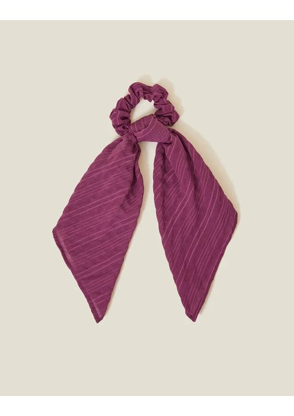 Kurdeleli Saç Lastiği Bordo