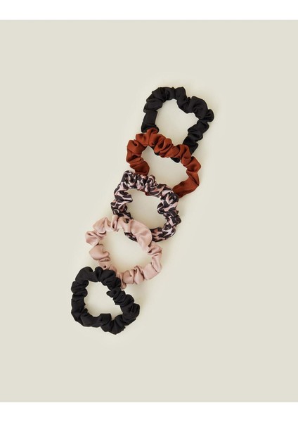 5 x Leopard Scrunchıes Leopard