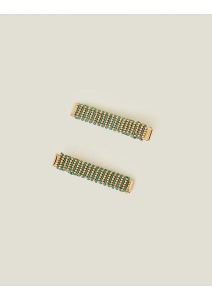 2 x Wrapped Snap Clıps Teal indirimleri