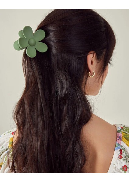 Matte Çiçek Toka Yeşil modelleri