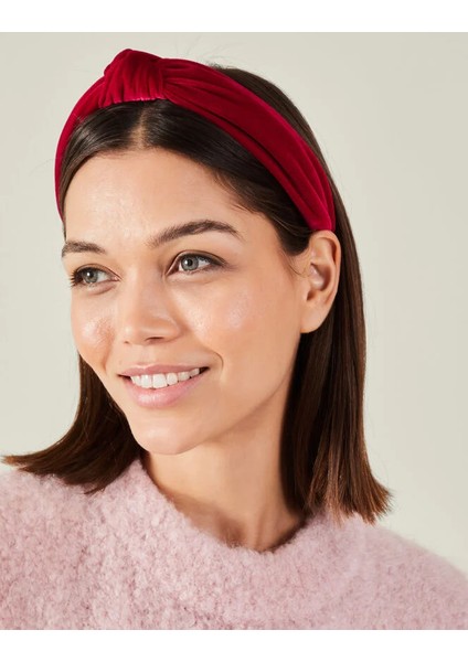 Kadife Düğümlü Taç Kırmızı modelleri