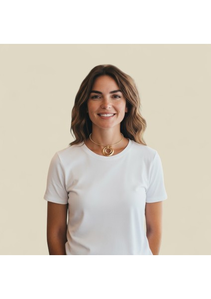 Altın Kaplama Taşlı Kolye modelleri