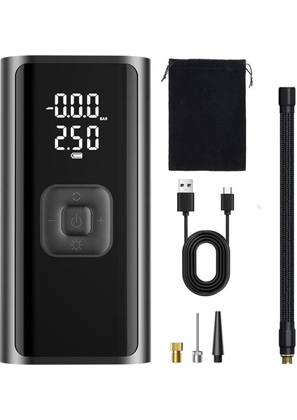 4500MAH Auhma Şarjlı LED Işıklı 150PSI LCD Ekranlı 78W Araç Bisiklet Motor Top Vs Şişirme Kompresörü fiyatları