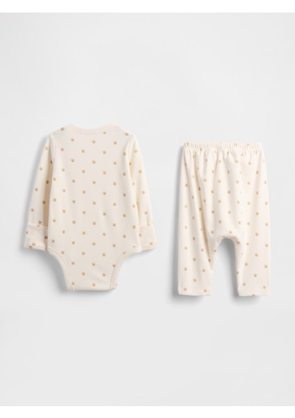 Bebek Kırık Beyaz Baby Softspun Bodysuit Outfit Set modelleri