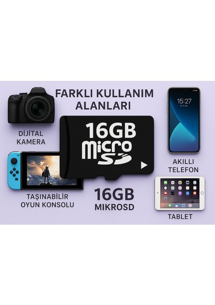 16 GB Mikro Sd Kart ( Hafıza Kartı ) fiyatları