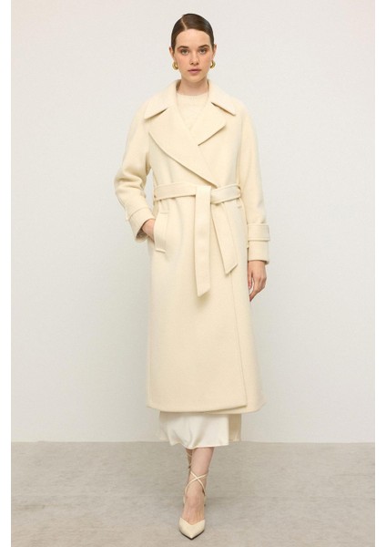 Reglan Kol Çıt Çıt Kapamalı Ara Boy Kaban Ekru 3145 fiyatları