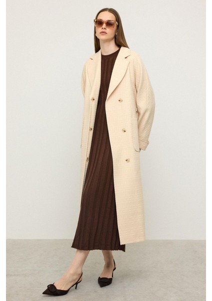 Torba Cepli Kendinden Desenli Oversize Limited Edition Kaban Krem 3140 fırsatları