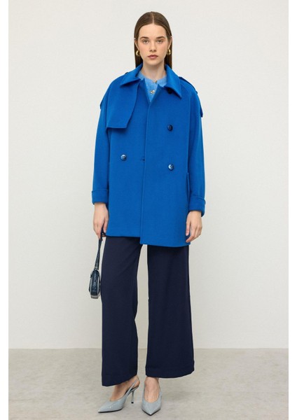 Reglan Kol Apolet ve Pelerin Detaylı Kaşmir Kaban Saks 3131 fırsatları