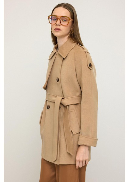 Reglan Kol Apolet ve Pelerin Detaylı Kaşmir Kaban A.kamel 3131 indirimleri