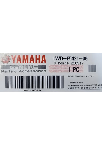 Yamaha Yzf R25 -Mt 25 Orjinal Debriyaj Kapağı 1WD-E5421-00 (Krank Sağ Dış Kapak)Supermoto modelleri