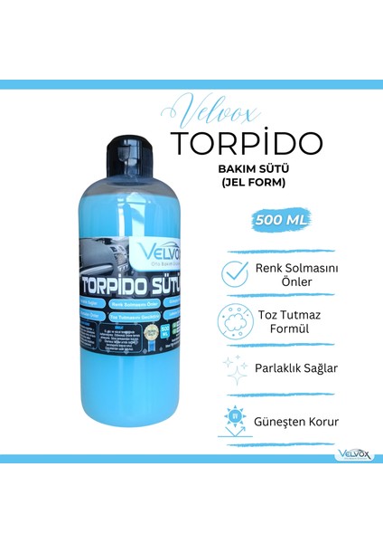 Torpido Bakım Sütü 500 ml (JEL FORMU), Torpido Temizleyici, Torpido Bakım
