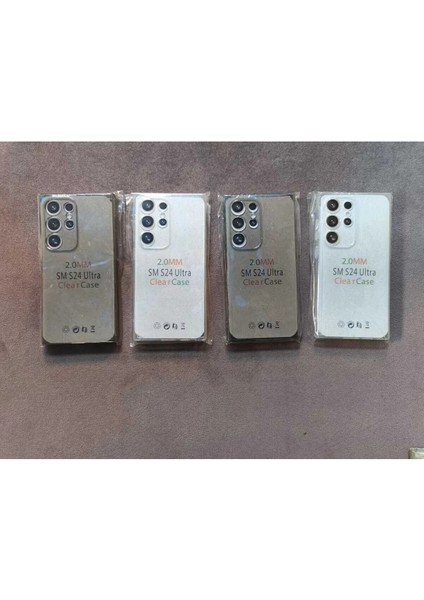 Samsung S24 Ultra Uyumlu Şeffaf Simli Silikon Kılıf indirimleri