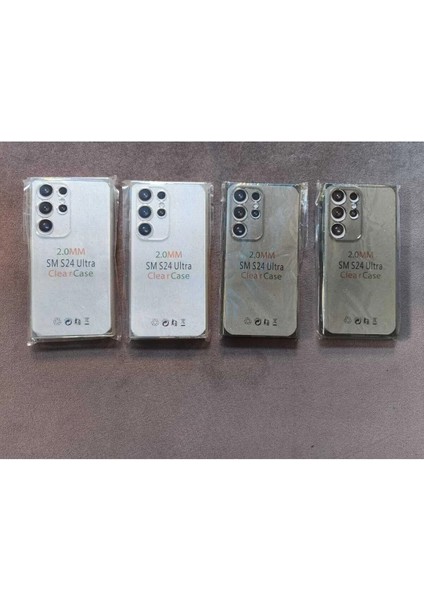 Samsung S24 Ultra Uyumlu Şeffaf Simli Silikon Kılıf fiyatları