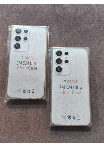 Samsung S24 Ultra Uyumlu Şeffaf Simli Silikon Kılıf indirimleri