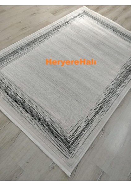 Quka Halı Istanbul Siyah Gri %100 Akrilik 160X230 cm Modern Halı modelleri