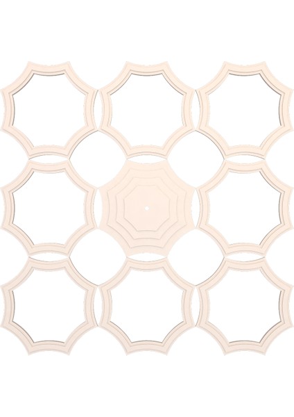 Lamba Tavan Göbeği MODÜLER-8GEN-EĞRI-DÜZ-9-PARÇA-56CM