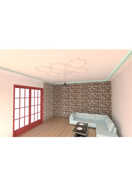 Lamba Tavan Göbeği MODÜLER-8GEN-EĞRI-DÜZ-9-PARÇA-56CM fiyatları