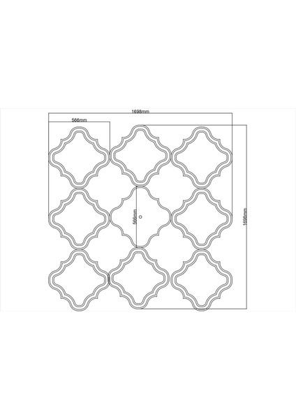Lamba Tavan Göbeği MODÜLER-M-63-52-9-PARÇA-56CM modelleri