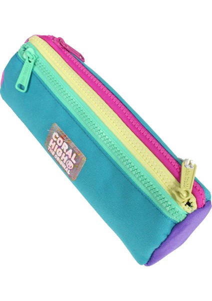 Ch 23759 Turkuaz - Renkli Şeritler - 3' Lü Okul Çantası Seti - Sırt ve Beslenme Çantası + Kalemlik indirimleri