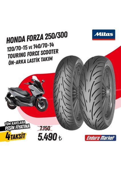 Yamaha Xmax 250 Mitas Tourıng Force Sc Lastik Takımı