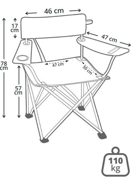 Qufi Katlanır Kamp Piknik Sandalyesi Rejisör Koltuğu - 2 Adet Yeşil + Kamp Sehpası modelleri