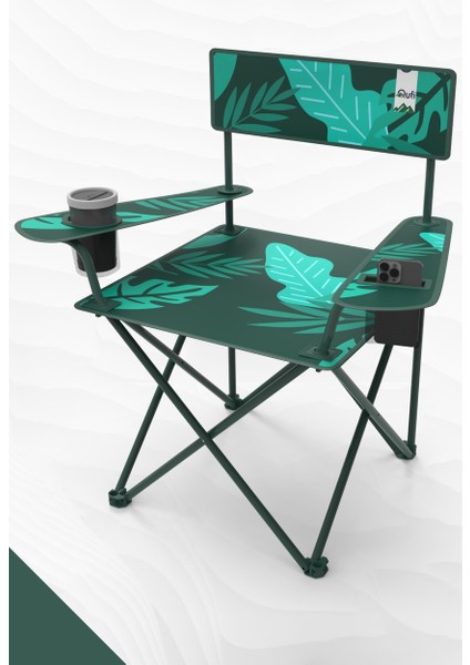 Qufi Katlanır Kamp Piknik Sandalyesi Rejisör Koltuğu - 2 Adet Yeşil + Kamp Sehpası fırsatları