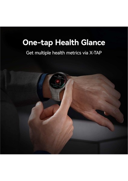 Watch 5 Akıllı Saat – X-Tap Çoklu Algılama Teknolojisi, Gerçek Zamanlı Parmak Ucu Oksijen Ölçümü, Sağlık Özeti, Esım Desteği, Iki Farklı Pil Modu,...