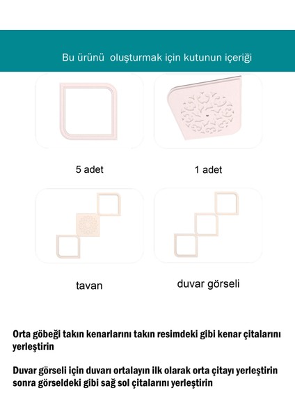 Lamba Tavan Göbeği MODÜLER-KARE-E-DIK-54-6-PARÇA-56CM indirimleri