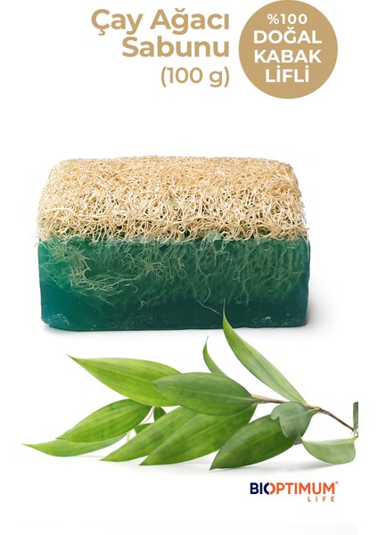 Doğal Kabak Lifli Çay Ağacı Sabunu (100 G)