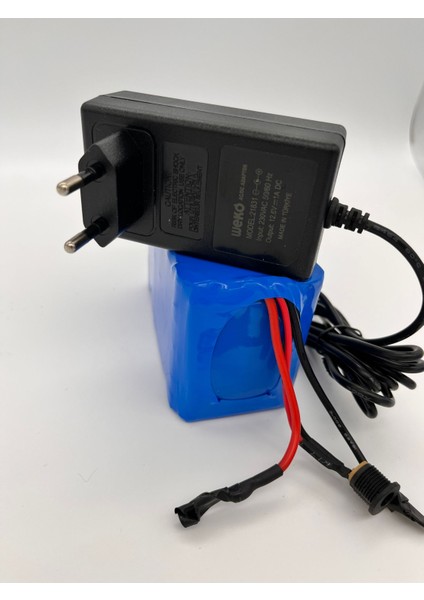 Akülü Araba, Kamp, Karavan Için 12.6 VOLT 16 Amper Li-Ion Batarya-Akü (Adaptör Hediyeli)