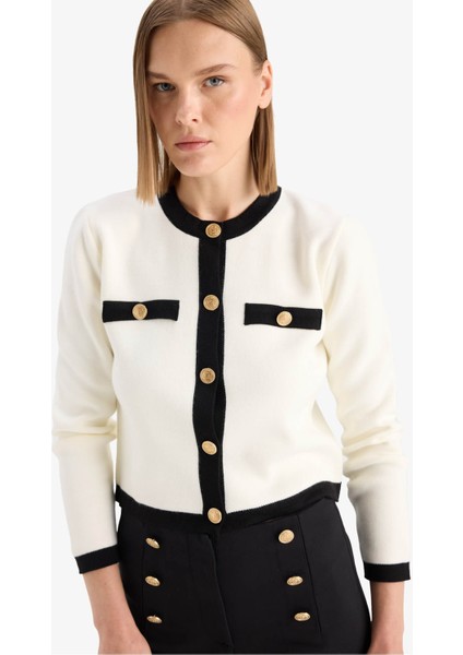 Ekru Kadın Hırka C1482AX/ER105