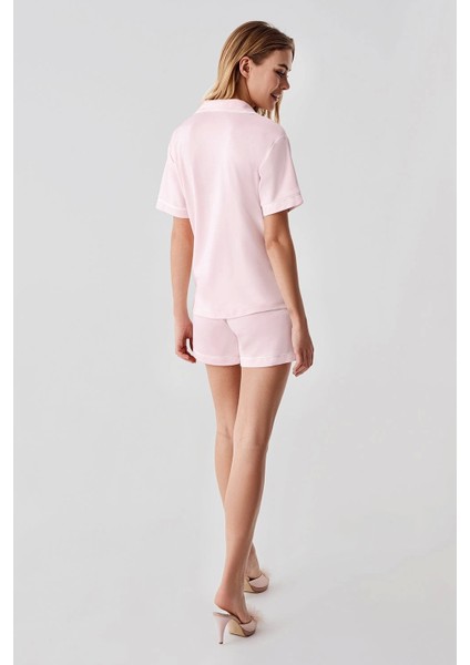 Freshness 324 Kadın 4'lü Sabahlıklı Şorlu Pijama Takımı