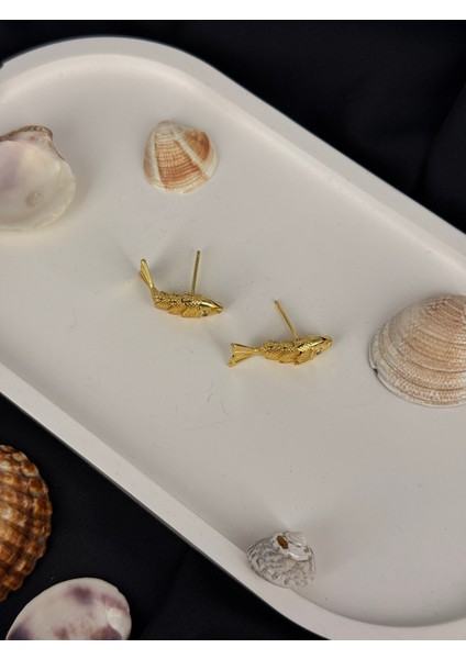 Gold Altın Hareketli Balık Figürlü Küpe fiyatları