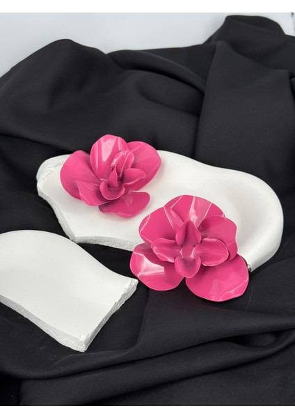 Pembe Çiçek Figürlü Küpe Marka Model Küoe fiyatları