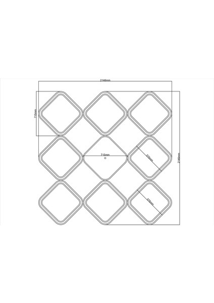 Lamba Tavan Göbeği MODÜLER-KARE-EGIMLI-54-9-PARÇA-56C modelleri