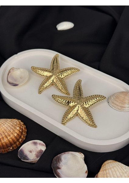 Gold Deniz Yıldızı Figürlü Yazlık Marka Model Küpe fiyatları