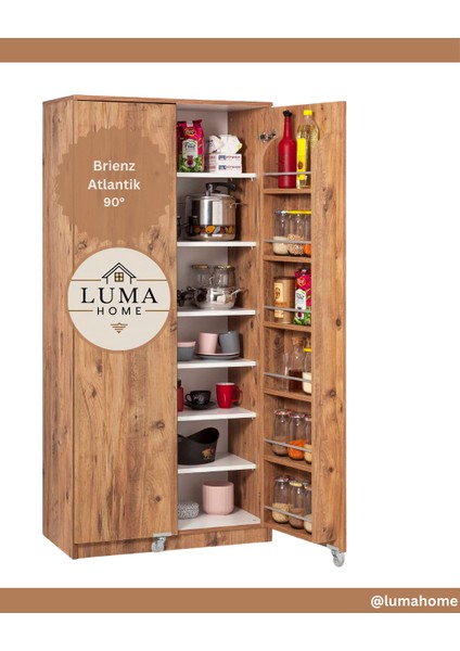 Brienz Tekerlekli Kiler Dolabı