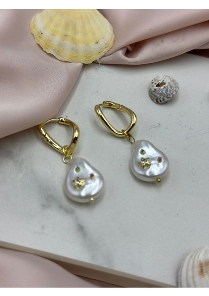 Gold Inci Detaylı Palet Model Renkli Küpe fiyatları