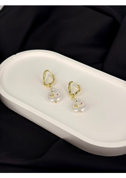 Gold Inci Detaylı Palet Model Renkli Küpe indirimleri