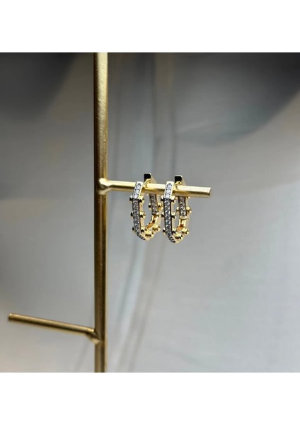 Çift Renkli Serenay Marka Model Tasarım Küpe fırsatları