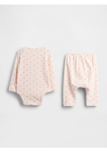 Bebek Açık Pembe Baby Softspun Bodysuit Outfit Set modelleri