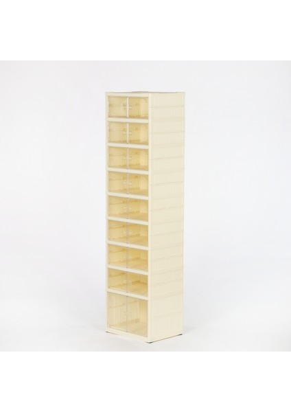 9 Raflı Çok Amaçlı, Geniş, Katlanabilir Dolap, Ayakkabılık ve Raf indirimleri