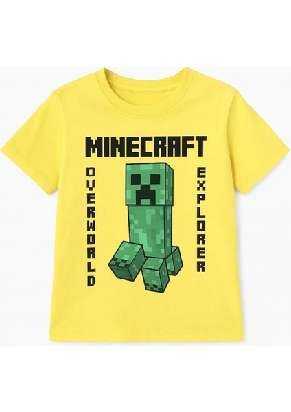 Mınecraft Erkek Çocuk Pamuklu Tişört