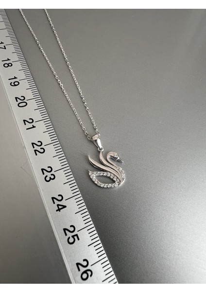 Zarif Kuğu Gümüş Kolye-Şıklığın Simgesi indirimleri