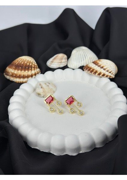 Pembe Taşlı Marka Model Küpe fiyatları