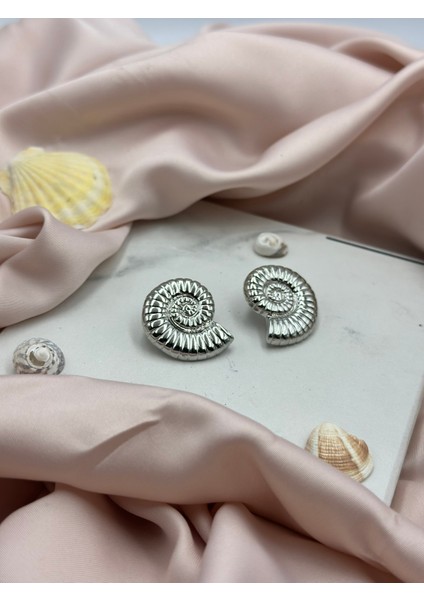 Gümüş Deniz Kabuğu Model Tasarım Küpe fiyatları