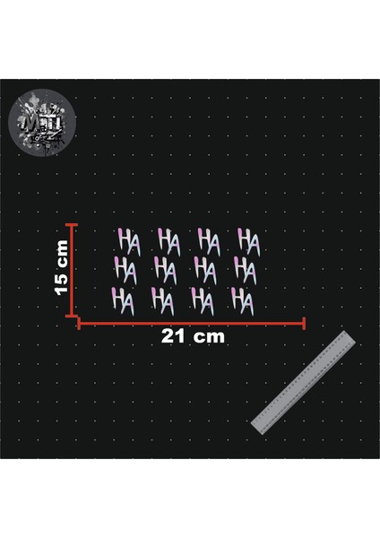 Hahaha Sticker Hologram A5 15X21 cm Araba Motor Kask Hologram Cam Etiket Sticker Oto Sticker fiyatları