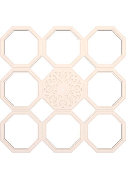 Lamba Tavan Göbeği MODÜLER-SEKIZGEN-52-9-PARÇA-56CM
