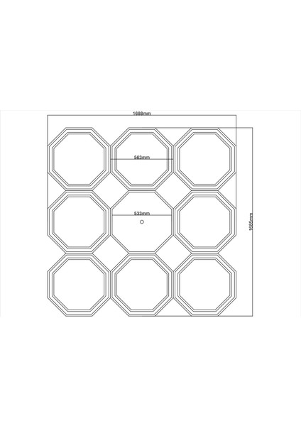 Lamba Tavan Göbeği MODÜLER-SEKIZGEN-52-9-PARÇA-56CM modelleri