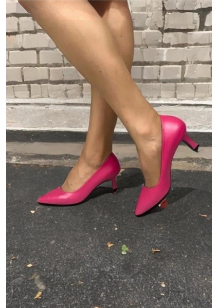 Kadın Fuşya 6 cm Ince Topuklu Stiletto modelleri